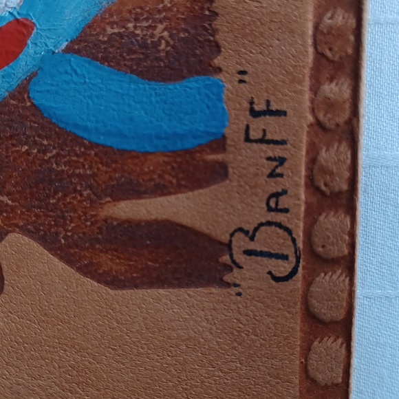 Vintage 1940s  Leather Bound Native American Autograph Banff Souvenir Book - Picture 6 of 12